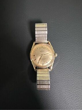 Vintage Gruen Precision 25 Jewels Autowind Watch, RA Swiss Gold Tone Runs EX